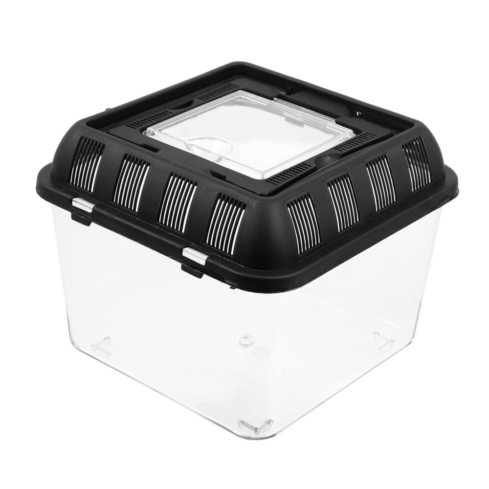 VICASKY Transparent Reptile Breeding Container with Escape-Resistant Enclosure and Ventilation