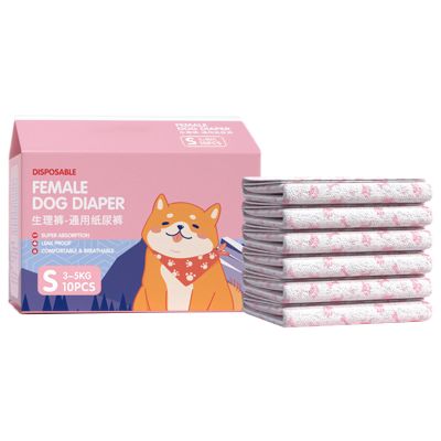 Dog Diapers, 10-Pack, Super Absorbent