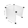 YARNOW 3-Piece Double-Sided Cat Litter Box Screen, Transparent Splash Guard, Easy to Clean and Install, Compatible with Various view 2