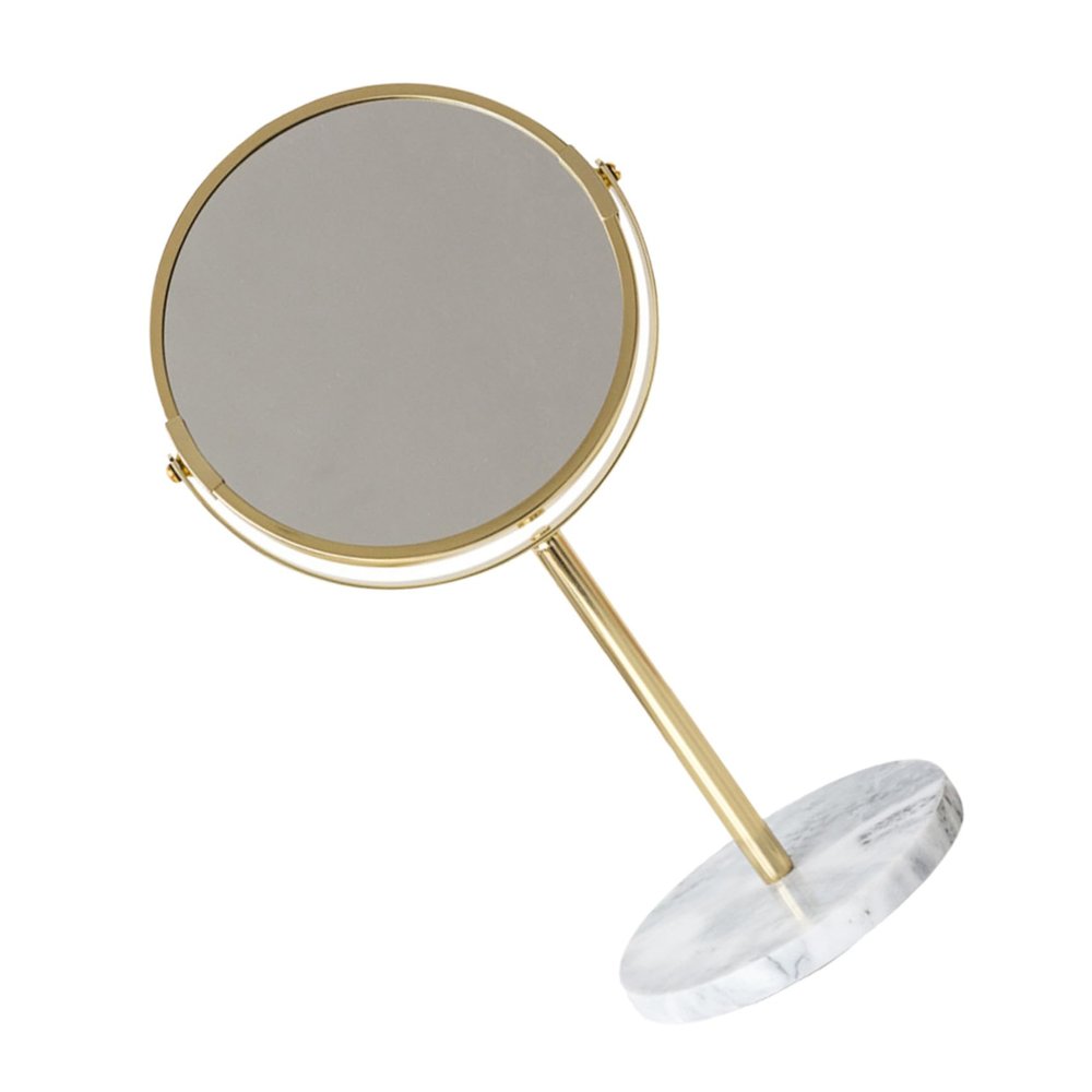 GANAZONO Rotating Marble Makeup Mirror with Stable Base