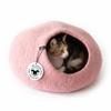 LucyBalu Pebble Felt Cave, 100% Virgin Wool, Pink view 1