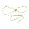 Adjustable Tortoise Harness with Leash, Green, Suede view 1