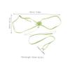 Adjustable Tortoise Harness with Leash, Green, Suede view 2