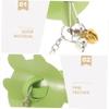 Adjustable Tortoise Harness with Leash, Green, Suede view 3