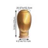 Dinntty Mannequin Head Model with Stand for Wigs, Hats, Masks, and Displays view 4