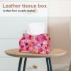 Tissue Box Cover for Home and Office, Mosaic Pink, Geometric, 1-Piece view 2