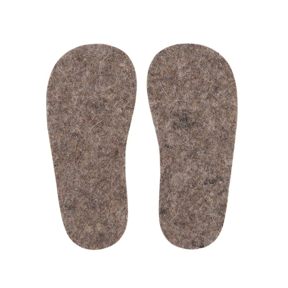 Orangenkinder 100% Wool Felt Insoles, Size 20/21, Gray