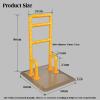 Floor-Standing Bed Rail for Double Beds, Bed Safety Rail, Luminous, Yellow view 2