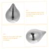HEALEEP 2-Piece Silver Stainless Steel Whiskey Ice Cubes, Teardrop-Shaped view 4