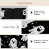 Leather Tissue Box Cover, Halloween Pumpkins, Bats and Skull, Decorative, 2-Pack view 3