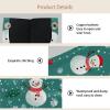 Leather Tissue Box Cover, Merry Christmas Snowman Decorative Holder view 3