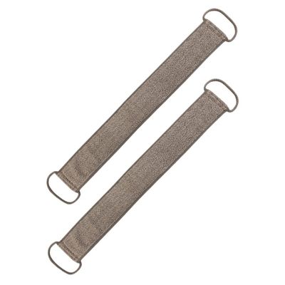 2-Piece Ramie Back Scrubber Set with Pull Rings for Shower and Bath