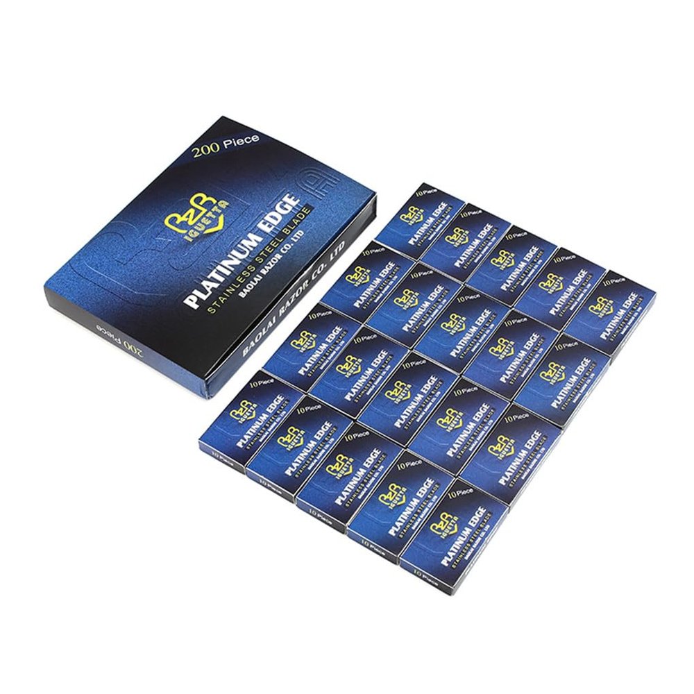 AMSLSIU Double-Edged Stainless Steel Razor Blades, Type 1
