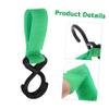 Abaodam 6-Pack Nylon Stroller Hooks, Multifunctional Hooks for Hanging Diaper and Shopping Bags, Light Green view 4