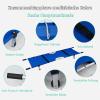 SBCGFY Foldable Portable Aluminum Alloy Emergency Stretcher, Blue view 2