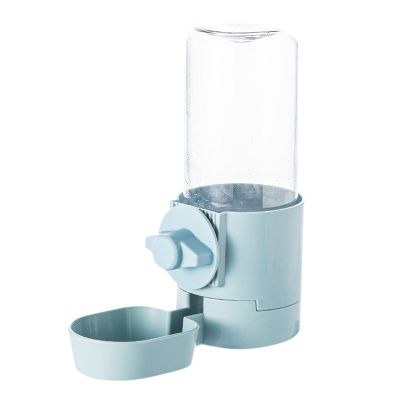 Cage-Hanging Automatic Food and Water Dispenser for Dogs, Cats, Puppies, and Rabbits, Blue, One Size