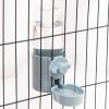 Cage-Hanging Automatic Food and Water Dispenser for Dogs, Cats, Puppies, and Rabbits, Blue, One Size view 2
