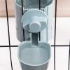 Cage-Hanging Automatic Food and Water Dispenser for Dogs, Cats, Puppies, and Rabbits, Blue, One Size view 3