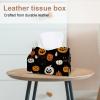 2-Pack Tissue Box Covers, Halloween Pumpkin Tissue Box Holders, Facial Tissue Dispensers for Bathroom, Kitchen, Bedroom, Office, and Hotel view 2