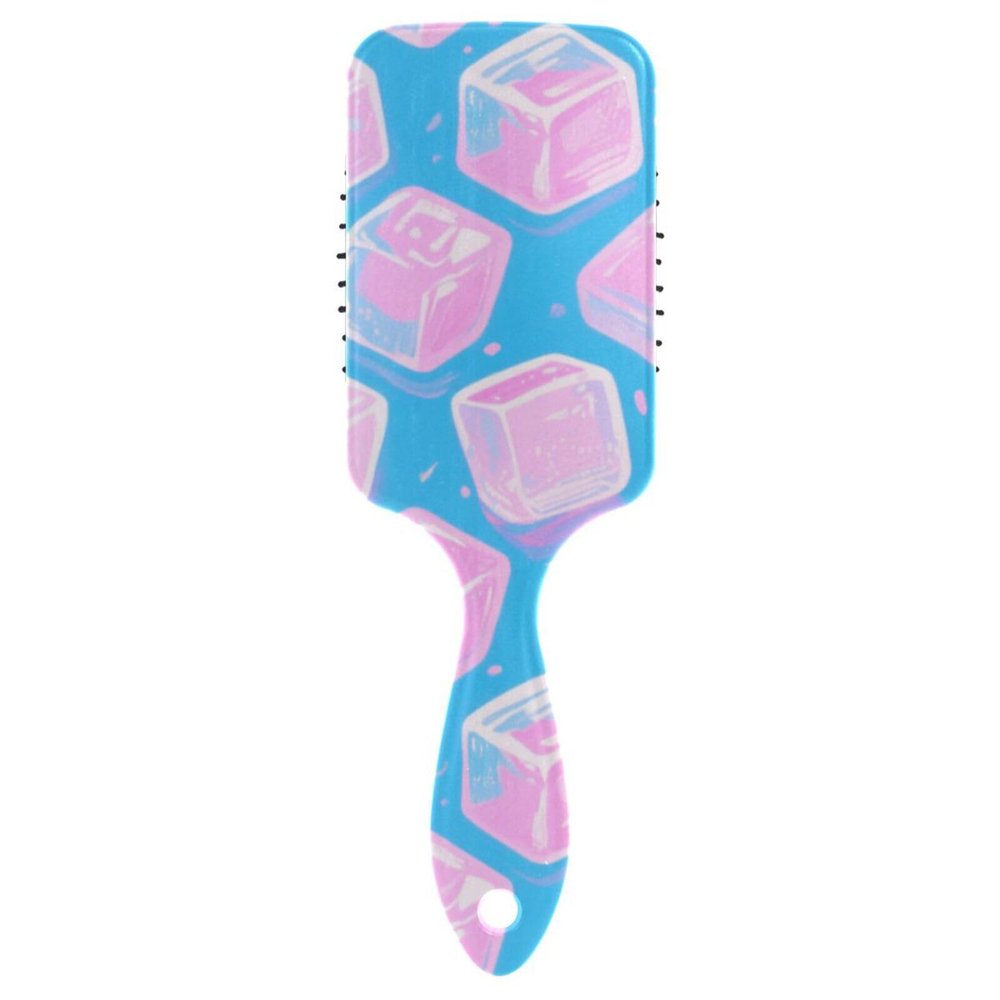 Summer Pink Ice Cube Gentle Hair Brush for Thick and Curly Hair