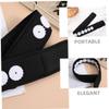 Veemoon Black Elastic Polyester Acupressure Headband for Yoga and Head Massage view 3