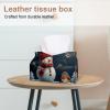 Tissue Box Covers for Home and Office, Snowman and Bird Christmas Designs, for 2–14 Tissue Boxes, 2-Pack view 2