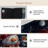 Tissue Box Covers for Home and Office, Snowman and Bird Christmas Designs, for 2–14 Tissue Boxes, 2-Pack view 3