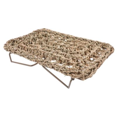 Straw and Iron Reptile Lounger for Geckos and Bearded Dragons