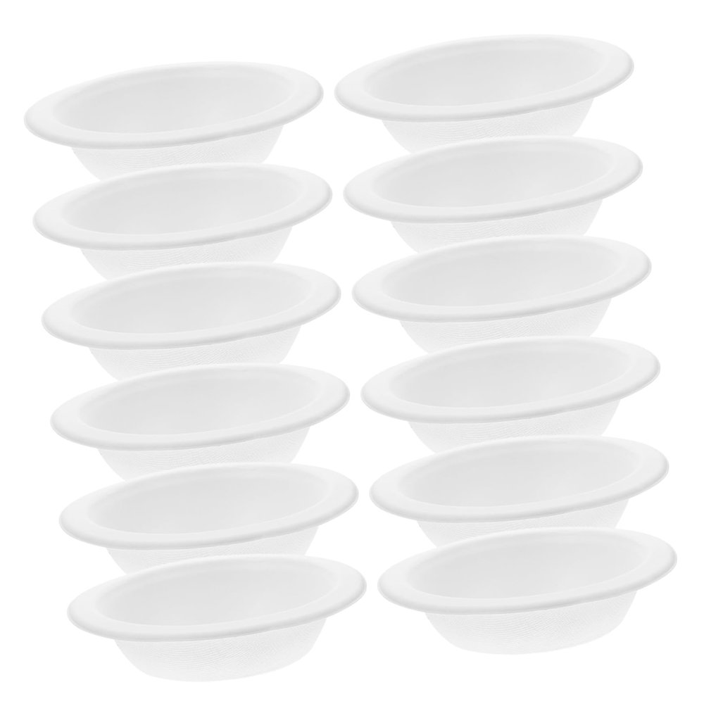 Disposable Cat Bowls, 20-Pack, White Paper