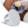 Nurnesy Reusable Refillable Stainless Steel Coffee Capsule, 40 ml, White view 4