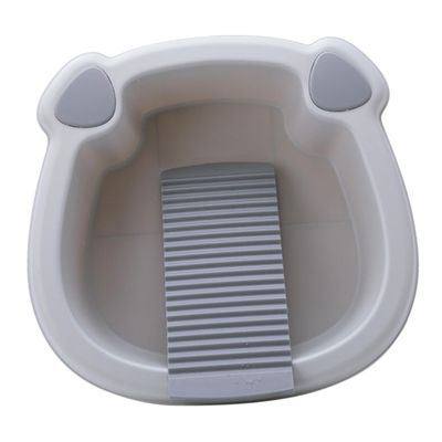 KAILIKETIY Thick PP Wash Basin with Washboard for Face and Feet, for Bathroom and Camping