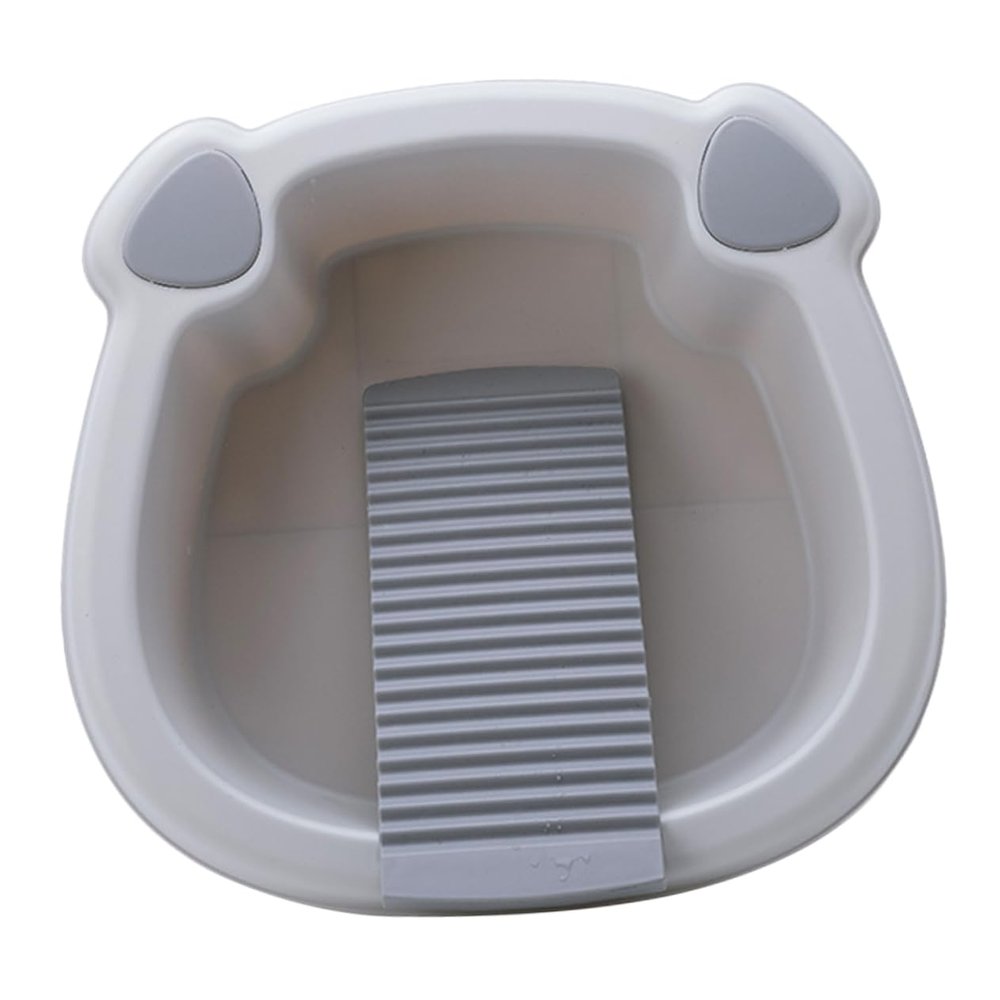 KAILIKETIY Thick PP Wash Basin with Washboard for Face and Feet, for Bathroom and Camping