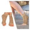 Ankle Compression Sleeves, 1 Pair, for Achilles Tendon and Joint Pain, Plantar Fasciitis Arch Support, Pink, S–M view 2