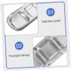 Toyvian 3-Piece Pet Feeding Tray, 4 Compartments, Stainless Steel view 3