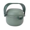 Qcwwy Portable Pet Feeder, Foldable Dog Food and Water Bowl for Travel, Green view 1