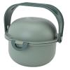Qcwwy Portable Pet Feeder, Foldable Dog Food and Water Bowl for Travel, Green view 2