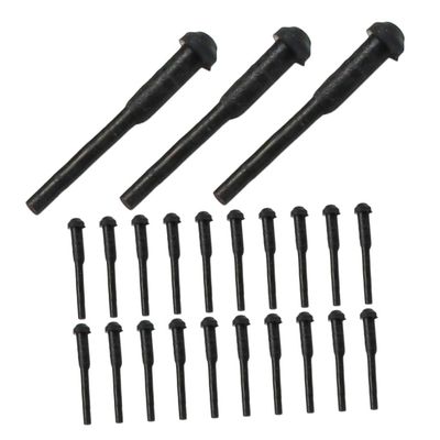 HEALEEP 5-Piece Black Rubber Stoppers for Scissors with Noise Reduction, Suitable for Pet and Hair Scissors
