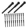 HEALEEP 5-Piece Black Rubber Stoppers for Scissors with Noise Reduction, Suitable for Pet and Hair Scissors view 1