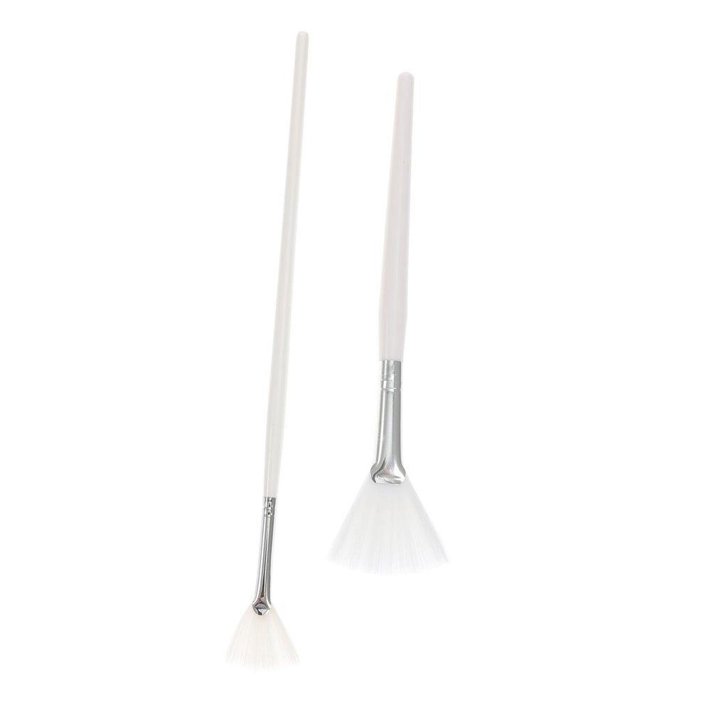 KAILIKETIY Facial Mask Brushes, 2-Pack, Nylon, Wooden Handles