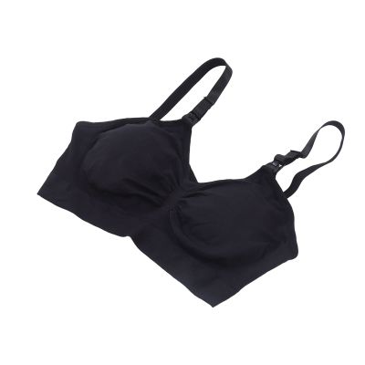 TOPINCN Hands-Free Breast Pumping Bra for Postpartum Women, Black (XXL)