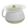 Plastic Spittoon with Lid, White, Portable for Travel view 1