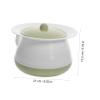 Plastic Spittoon with Lid, White, Portable for Travel view 2