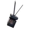 SOLUSTRE 100 ml Glass Aroma Diffuser Bottle with Rattan Reeds and Wooden Lid view 1