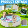 Foldable Dog Pool, Thick PVC Splash Pool Without Inflation view 3