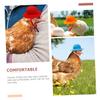 Adjustable Plush Chicken Hats, 8-Piece Set, Wear-Resistant Mini Hats view 3
