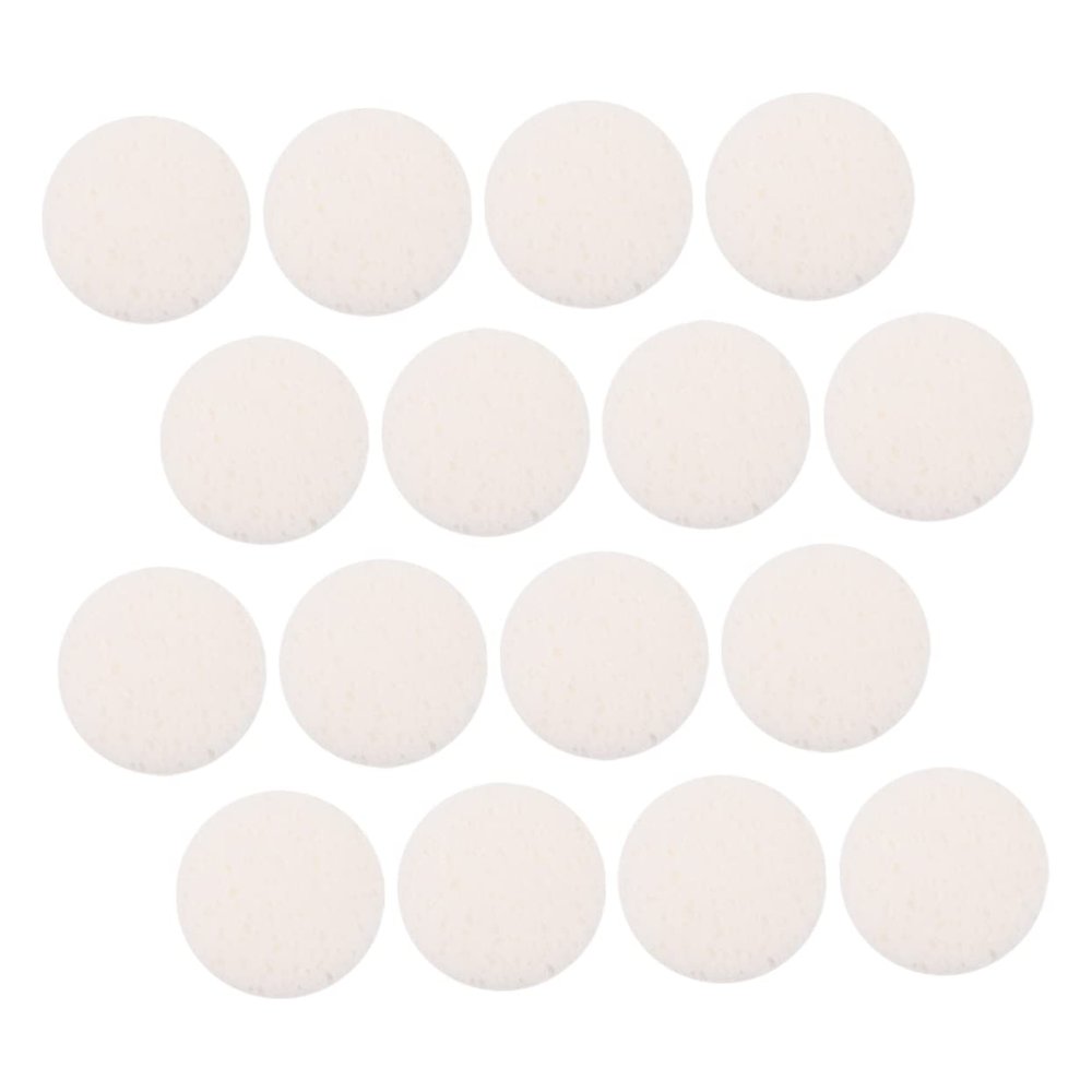 White Round Cellulose Sponges, 40 Pieces, for Facial Cleansing and Makeup
