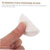 White Round Cellulose Sponges, 40 Pieces, for Facial Cleansing and Makeup view 3