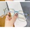 ZHUYIQZ Anti-UV Computer Reading Glasses, Classic Blue-Light-Blocking Readers, Oversized Flat-Light Lens (Blue, +1.50) view 2