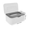 Happyyami 2-Pack PP Wet Wipe Dispensers with Lids, Portable Lightweight Storage Boxes for Home and Travel view 2