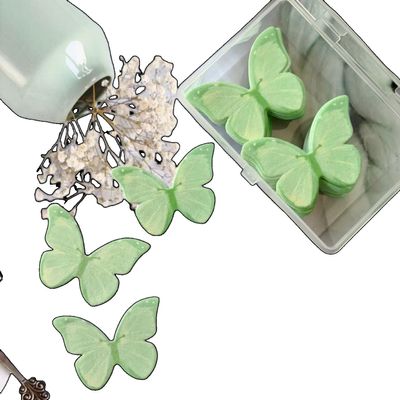 WSYLS Edible Butterfly Cake Decorations, Baked Rice Paper, 30 g, Fresh Green